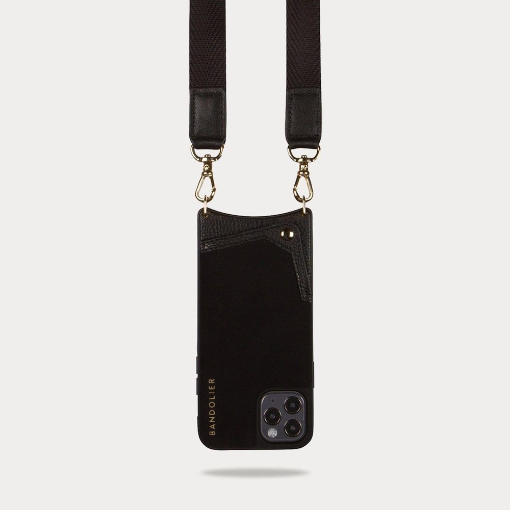 BANDOLIER — BOBBY
Neoprene Crossbody in Black/Gold